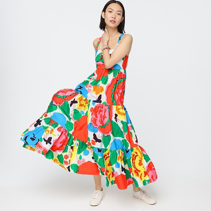 Tiered maxi dress in Ratti® jardin floral print | J.Crew US