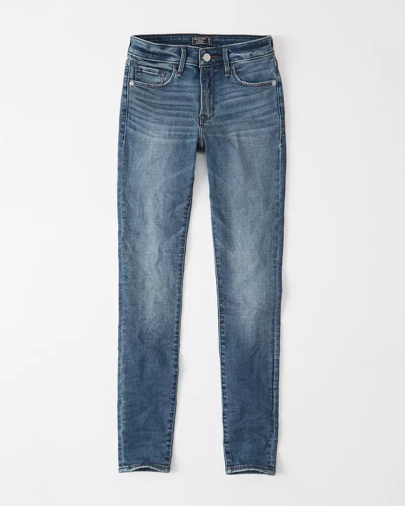 Mid Rise Super Skinny Jeans | Abercrombie & Fitch US & UK