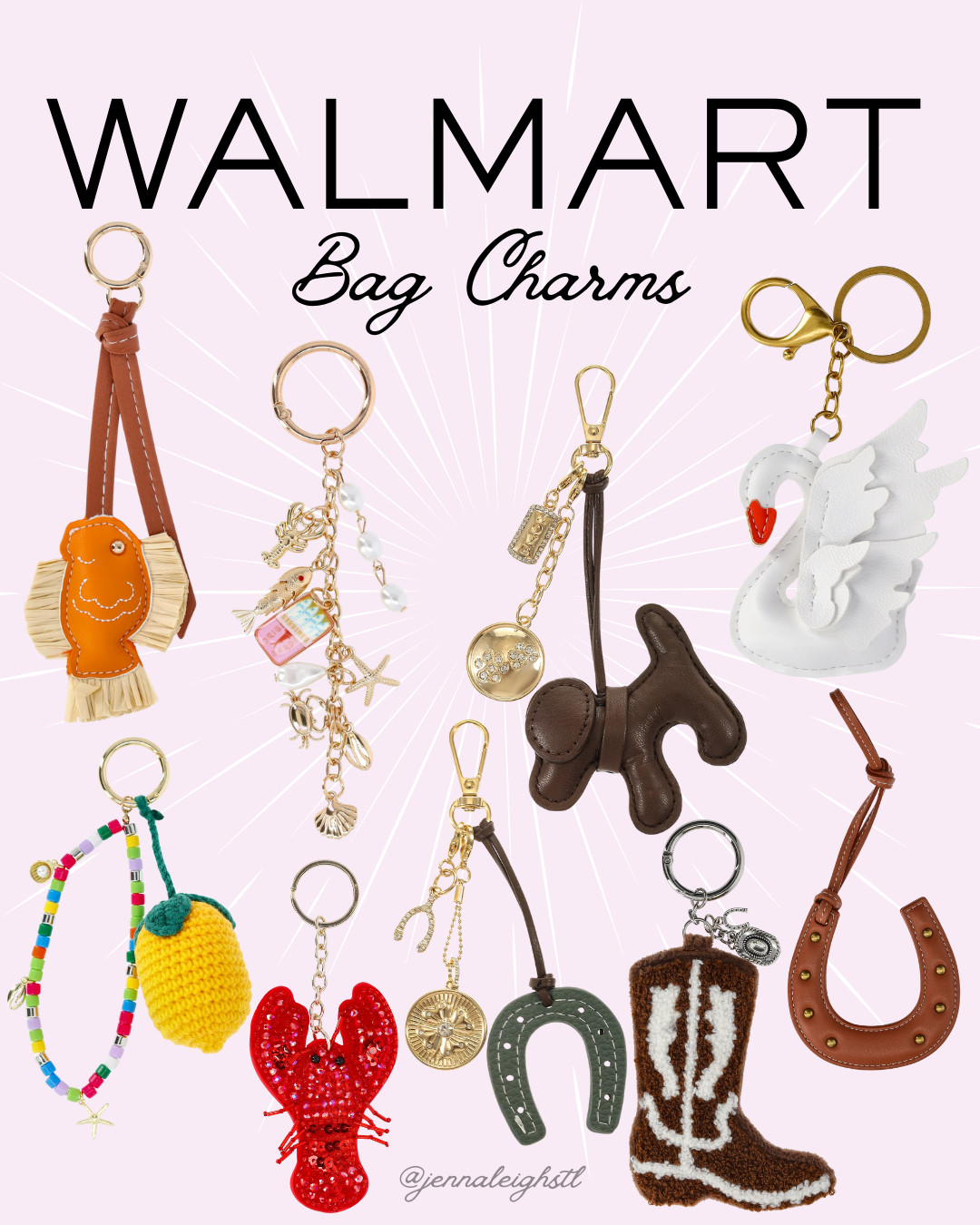 Walmart has the cutest bag charms with so many different options to fit any style. 

 #LTKootd #LTKSeasonal #LTKMidsize