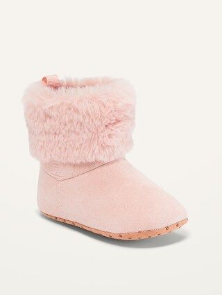 Faux-Suede Faux-Fur Cuff Boots for Baby | Old Navy (US)
