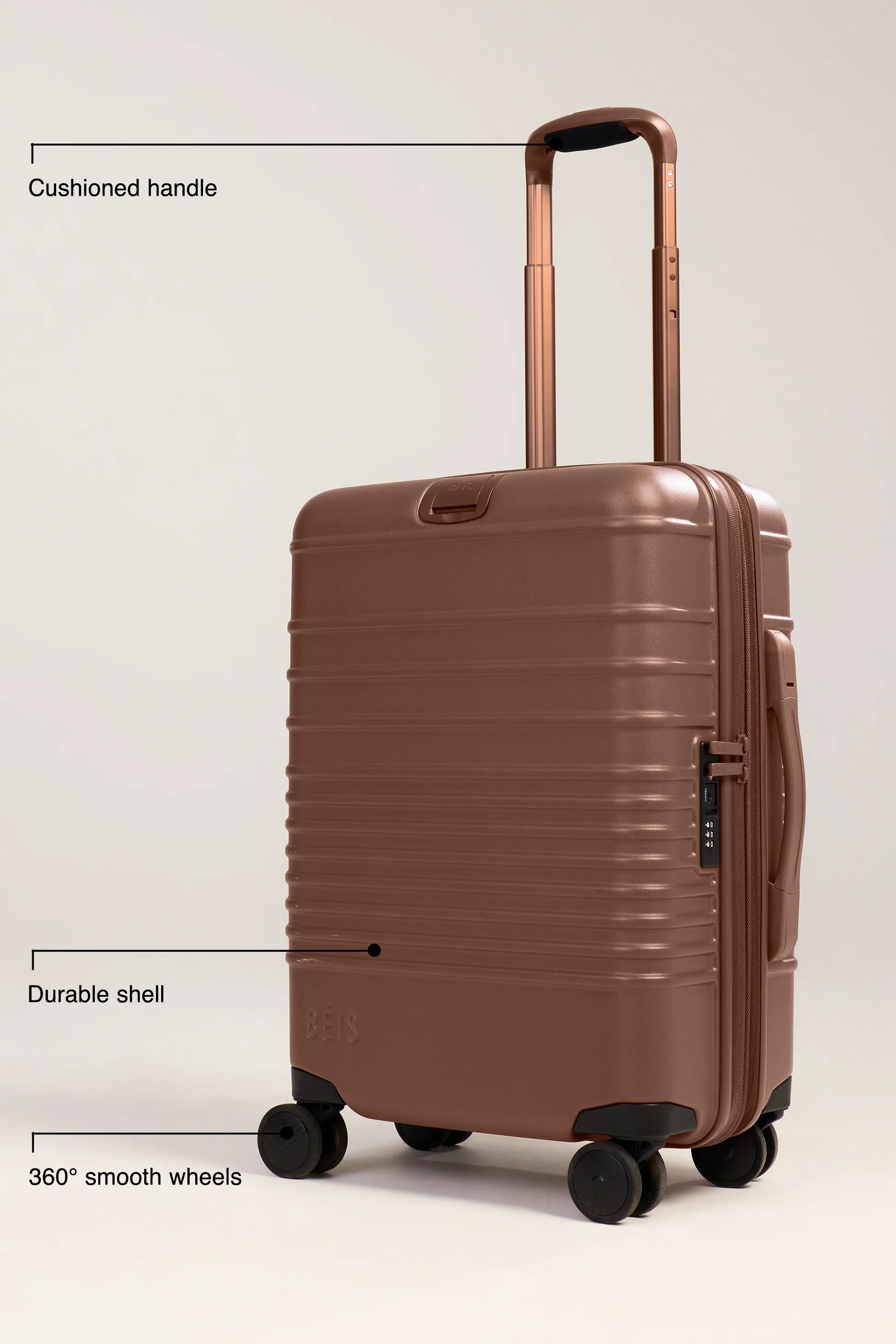The Carry-On Roller 
                in Black | BEIS