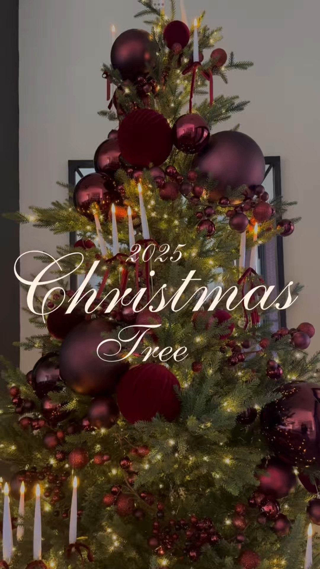 Holiday 2025 Tree! Burgundy was the “it” color this year and I loved the richness it createdd

#LTKHome #LTKHoliday #LTKOver40