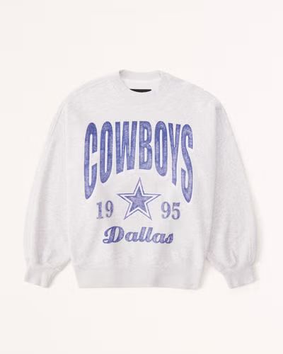 Dallas Cowboys Graphic Oversized Sunday Crew | Abercrombie & Fitch (US)
