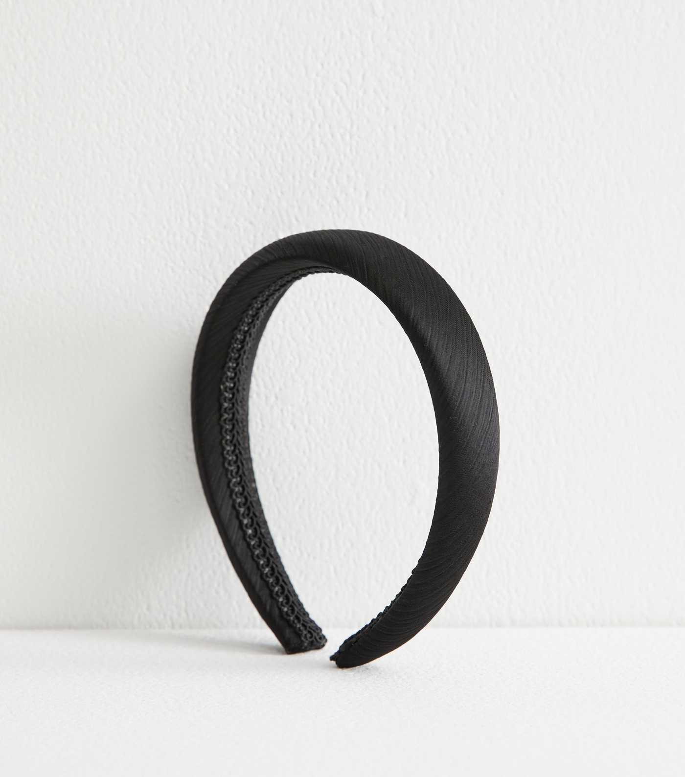 Black Satin Padded Headband | New Look | New Look (UK)