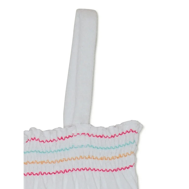 Wonder Nation Girls Terry Romper Swim Coverup, Sizes 4-18 | Walmart (US)