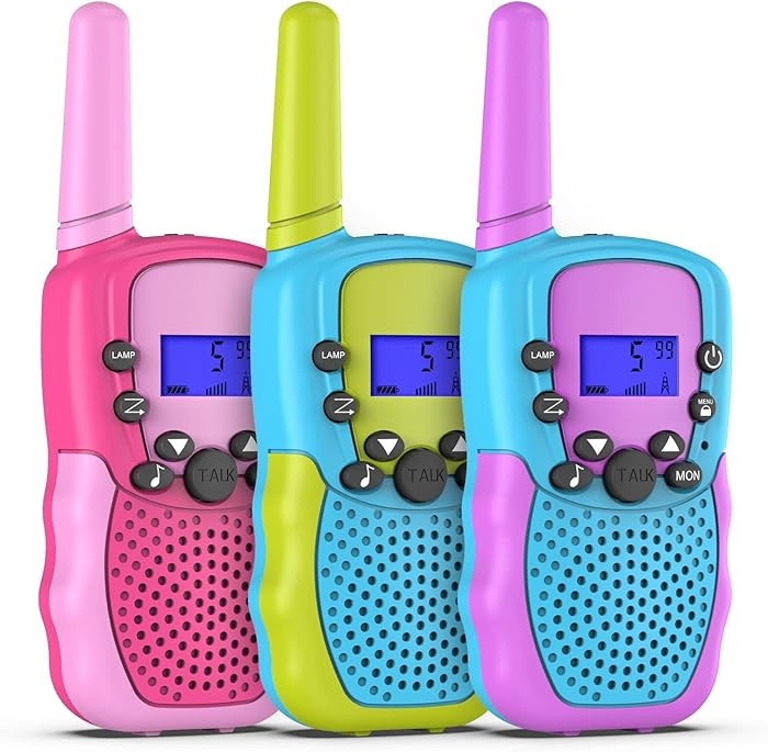 Selieve Walkie Talkies for Kids 3 Pack, Toys for 3-12 Year Old Boys or Girls, 3 KM Range Indoor O... | Amazon (US)