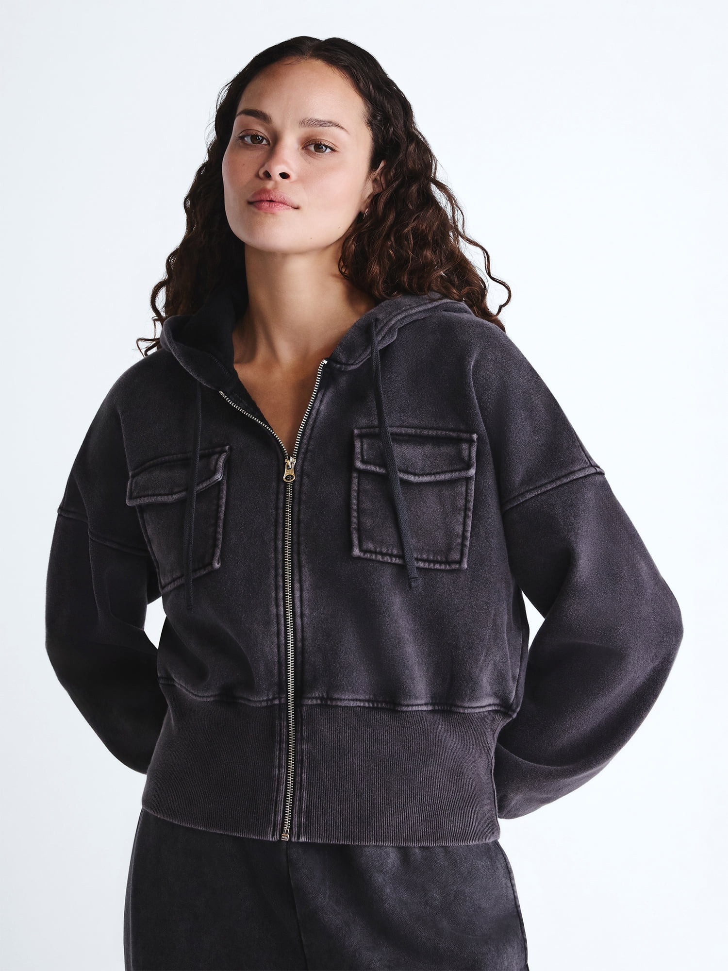Scoop Women’s and Women’s Plus Full Zip Hoodie, Sizes XS-4X | Walmart (US)
