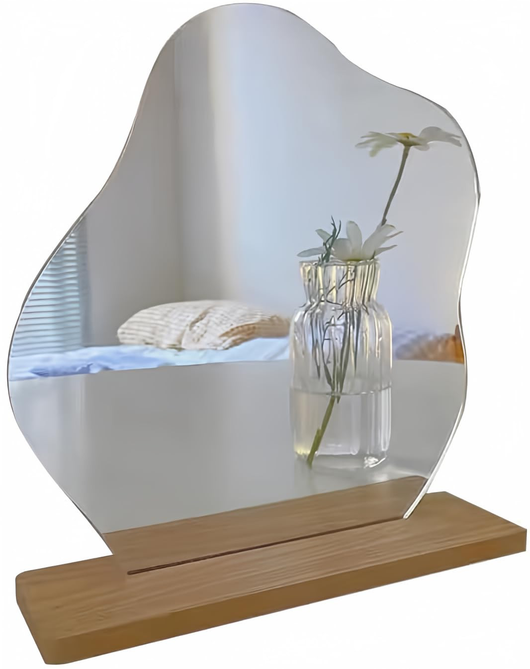 Aesthetic Room Decor Desk Mirror, Decorative Locker and Table Frameless Cloud-Shaped Asymmetrical... | Amazon (US)
