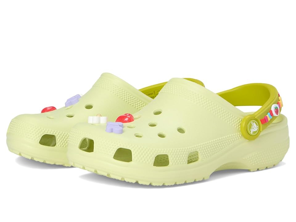 Crocs Kids Classic Clogs with Jibbitz Shoe Charms (Little Kid/Big Kid) Kids Shoes Frothy Green : 5 Big Kid M | Zappos