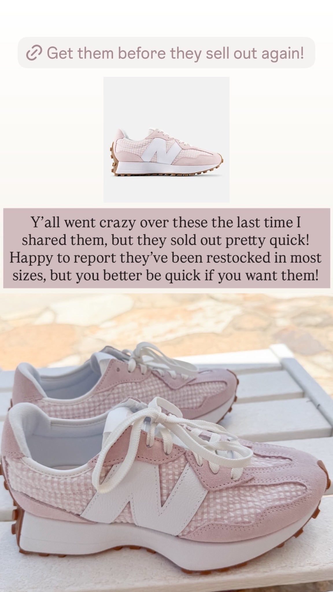 Y’all went crazy over these the last time I shared them, but they sold out pretty quick! Happy to report they’ve been restocked in most sizes, but you better be quick if you want them!