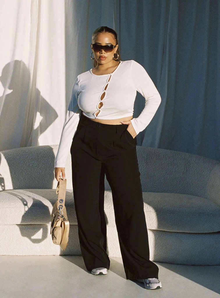 Archer Pants Black Curve | Princess Polly US