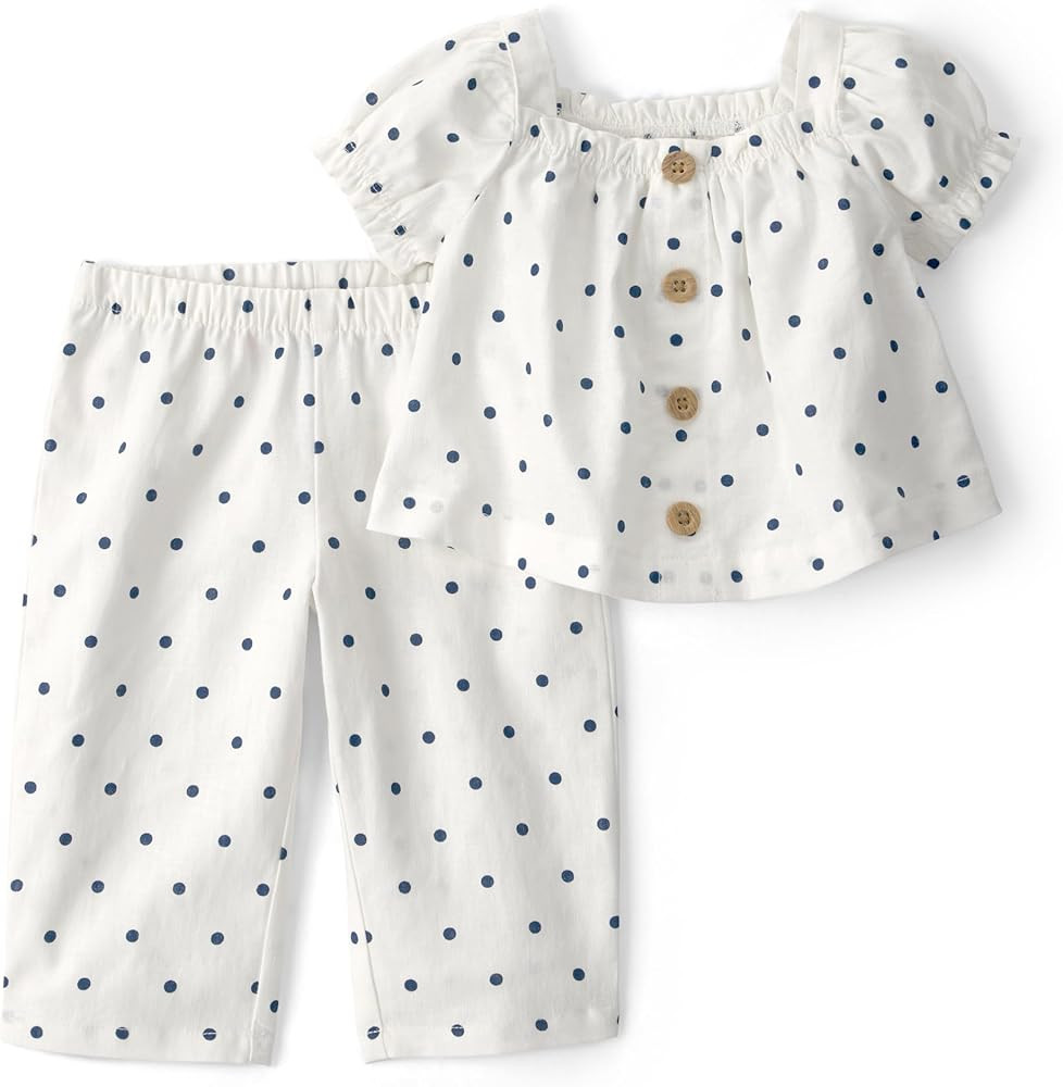 Carter's Baby Girls' 2-piece Pant Set | Amazon (US)