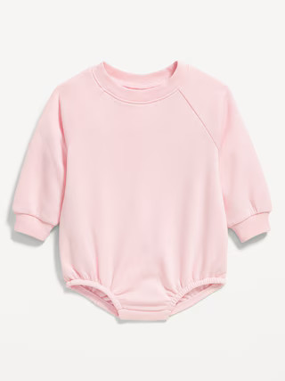 Long-Sleeve Fleece One-Piece Romper for Baby | Old Navy (US)