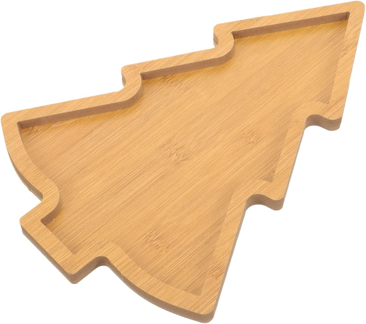 iplusmile Christmas Tree Charcuterie Board, Wooden Serving Tray for Holiday Party Snacks, Bamboo ... | Amazon (US)