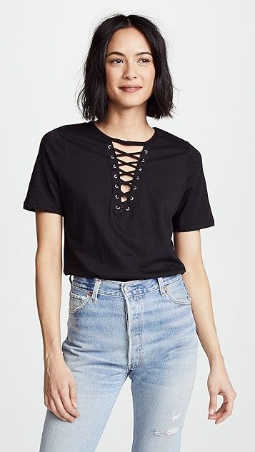 Lace Up Tee | Shopbop