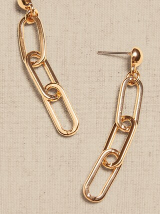Paper Clip Earrings | Banana Republic Factory