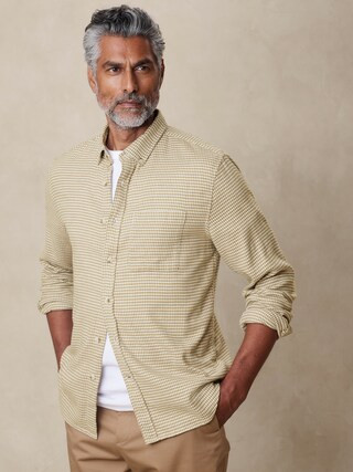 Slim Lightweight Flannel Shirt | Banana Republic Factory