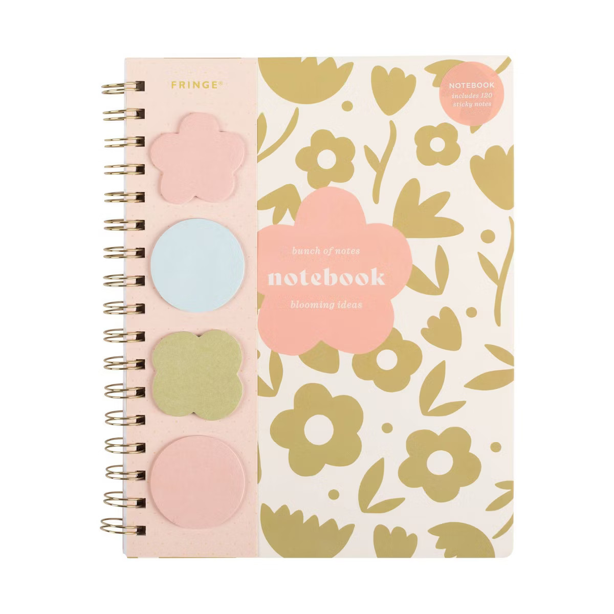 FRINGE Paperback Spiral Notebook with Sticky Notes Cute Graphic | Target