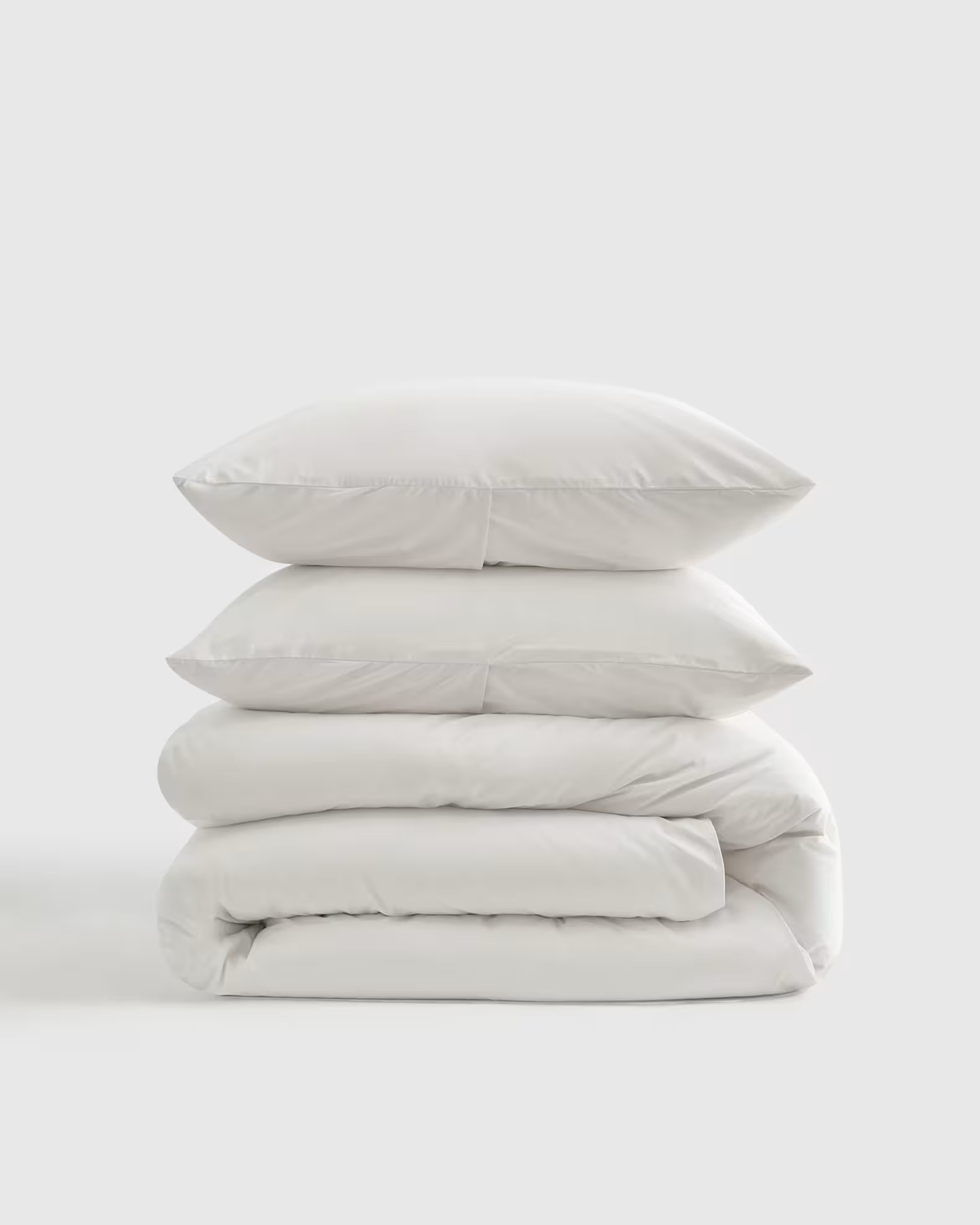 Classic Organic Percale Duvet Cover Set in White | Quince