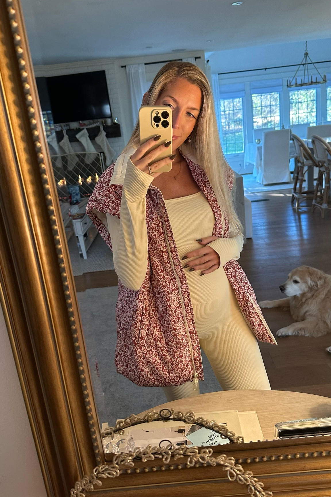 ALL AMAZON maternity fit! So comfy ☁️ wearing size small in vest- super oversized & medium in jumpsuit for the bump!

#LTKbump #LTKSeasonal #LTKstyletip
