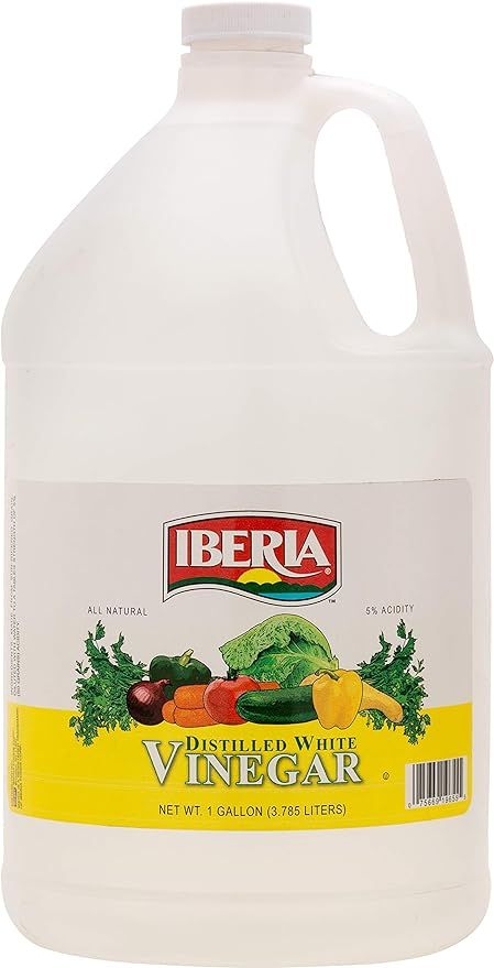 Iberia All Natural Distilled White Vinegar, 1 Gallon - 5% Acidity | Amazon (US)