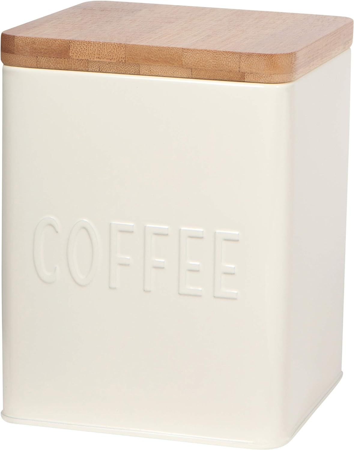 Now Designs L170001aa Square Coffee Tin, Ivory, Vintage Diner Print | Amazon (US)