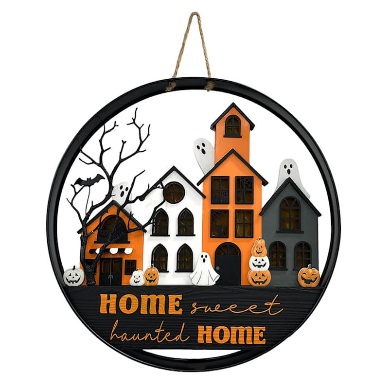LED Halloween House Wall Decor, 18" | At Home
