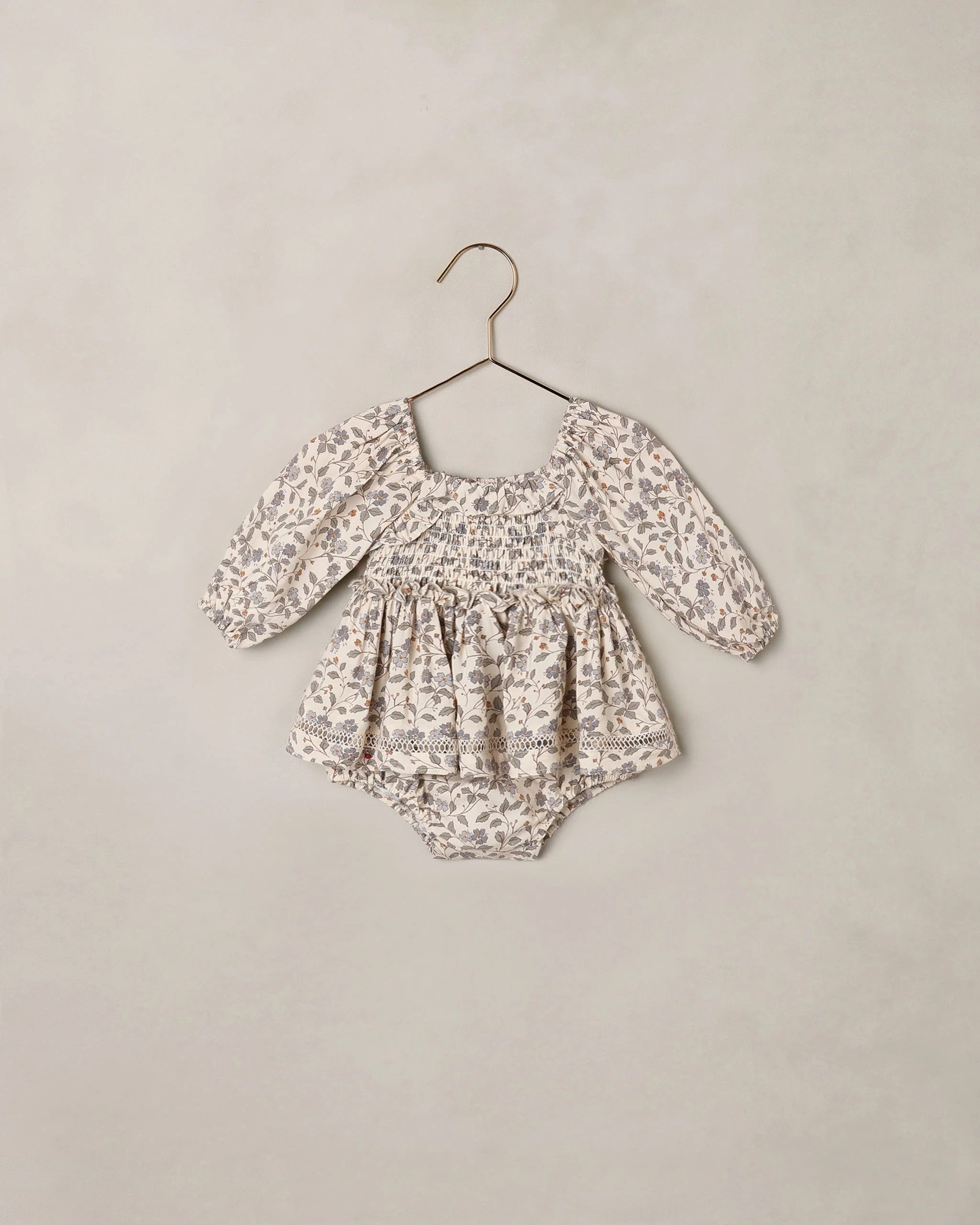 Elodie Romper Blue Garden | Rylee + Cru