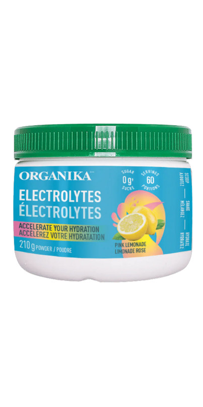 Organika Electrolytes Powder Pink Lemonade | Well.ca