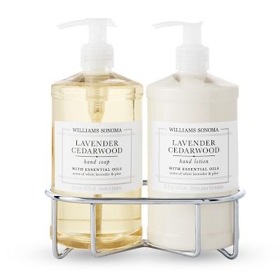 Williams Sonoma Lavender Cedarwood Hand Soap & Lotion 3-Piece Set | Williams-Sonoma