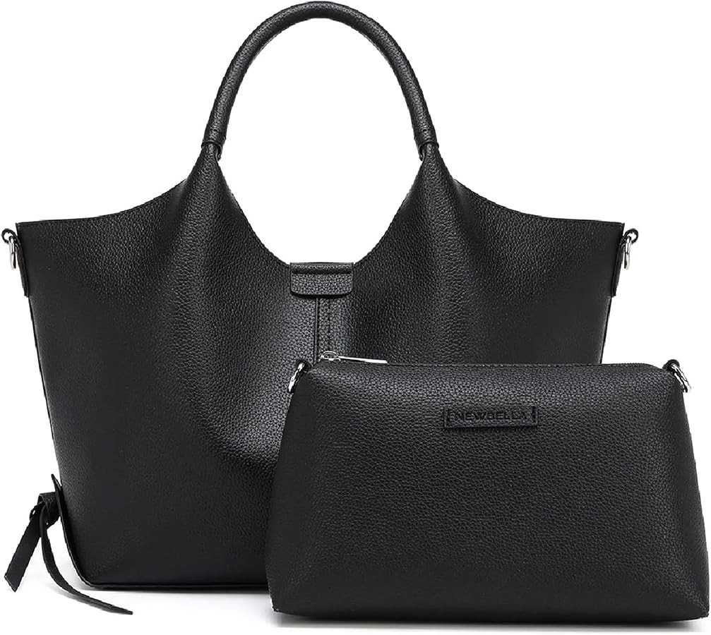 Women's Hobo Purse - Faux Leather Shoulder Bag & Tote Handbag, Spacious Work Bag for Commute & Da... | Amazon (US)