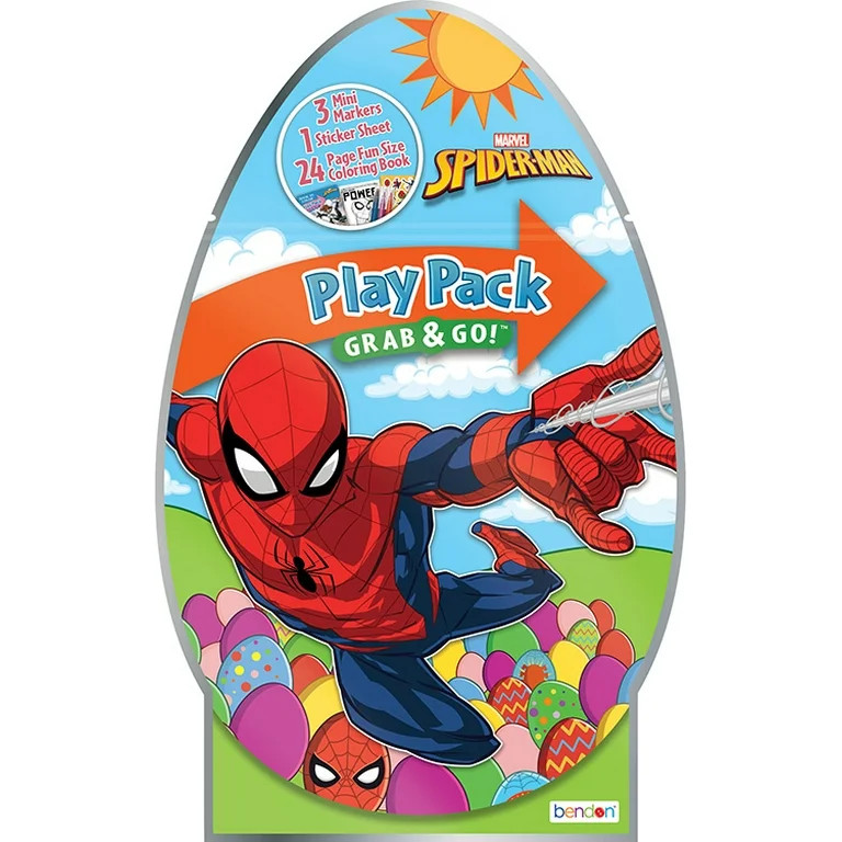 Marvel Spiderman Easter Activity Play Pack with Coloring Book and Mini Markers, Paperback by Bend... | Walmart (US)