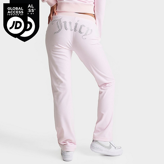 Women's Juicy Couture OG Big Bling Velour Track Pants | Finish Line (US)