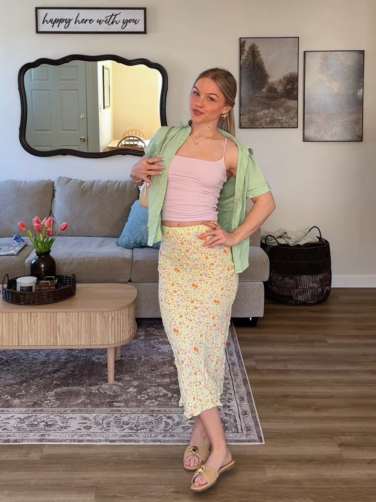 spring outfit inspo, ootd, colorful fashion, girly outfit, spring fashion, pastel outfit, bright clothes, fun spring fit