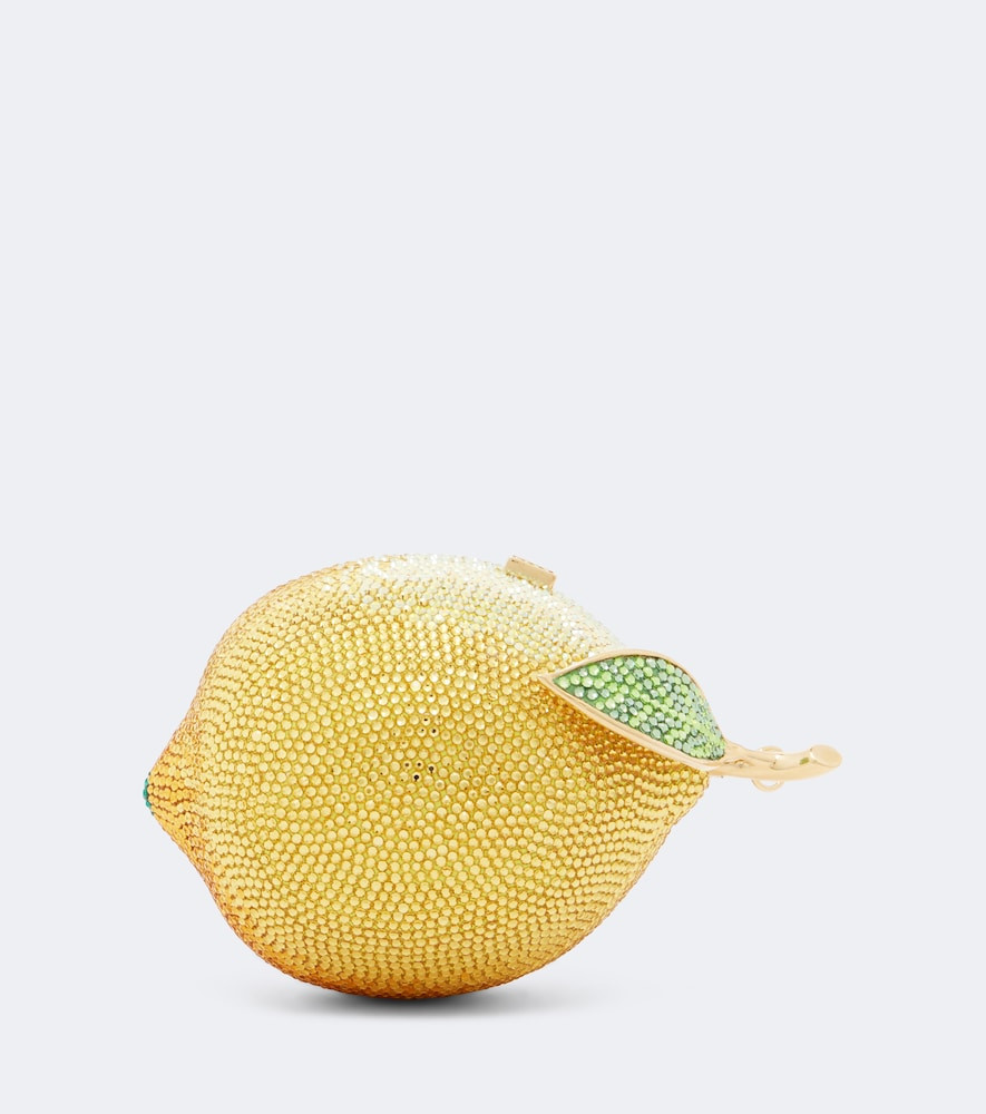 Judith Leiber Couture Citron Lemon embellished clutch | Mytheresa (UK)
