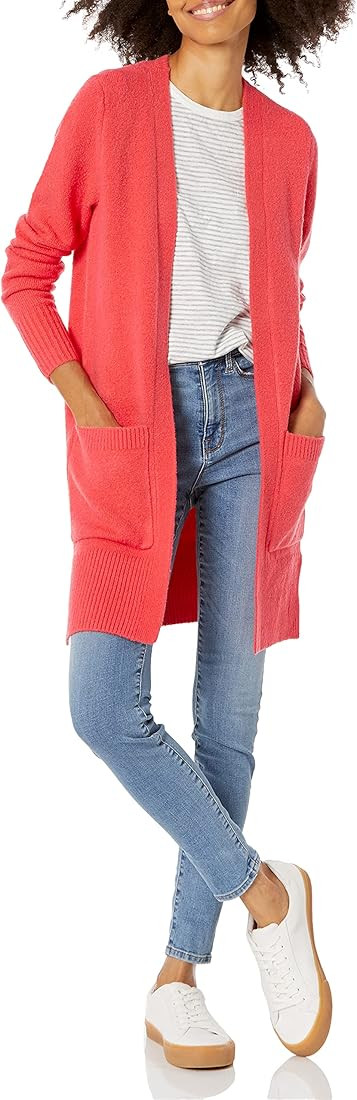 Goodthreads Women's Boucle Cardigan Sweater | Amazon (US)