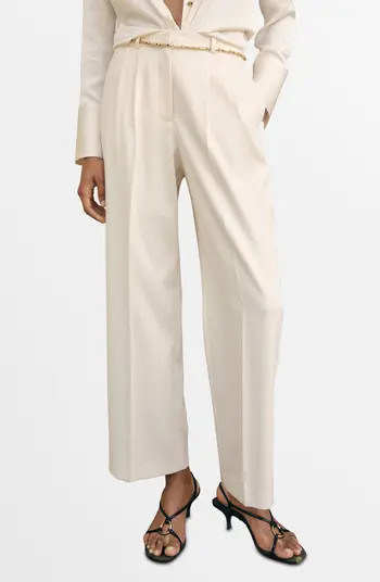 Pleated Straight Leg Pants | Nordstrom