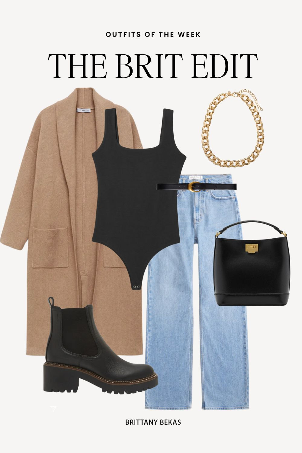 A great fall style for moms.

Fall capsule wardrobe. Mango. Chelsea boots. Body suit. Jeans. Black purse. Sweater jacket. Fall outfits. Fall fashion. 

#LTKStyleTip #LTKFindsUnder100 #LTKxMadewell