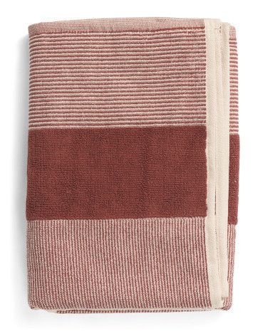Mingled Jacquard Checks Bath Towel | TJ Maxx