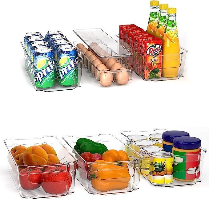 Utopia Home (Set of 6) Refrigerator Pantry Organizer - include 6 organizer 5 drawers & 1 egg hold... | Amazon (CA)