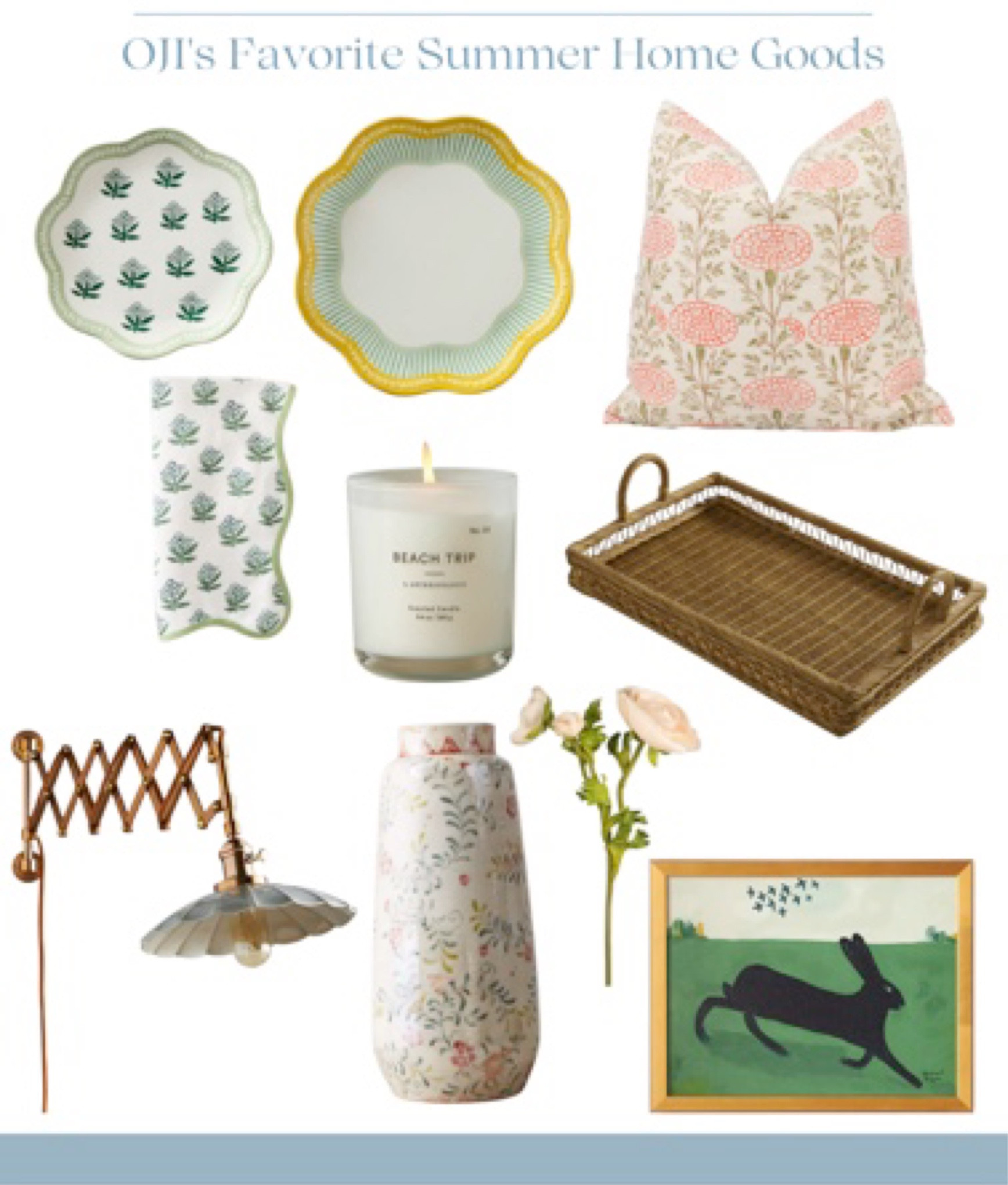 My favorite home goodies for the summer! ☀️ 