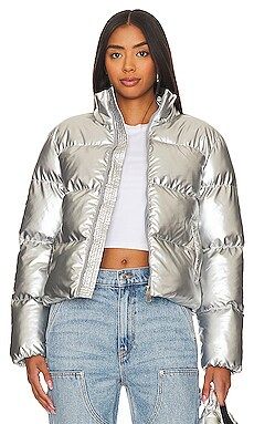 superdown Missy Puffer Jacket in Silver from Revolve.com | Revolve Clothing (Global)