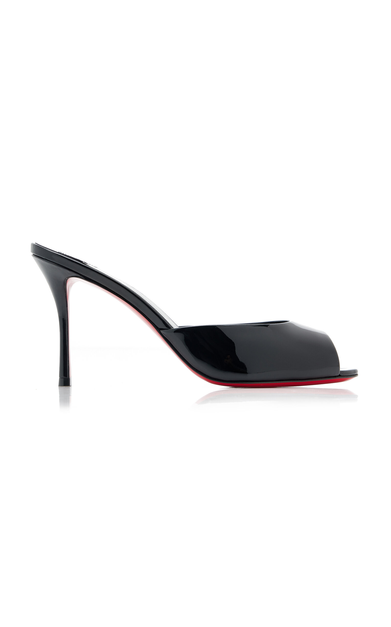 Christian Louboutin - Dolly 85mm Patent Leather Mule Pumps - Black - IT 36.5 - Moda Operandi | Moda Operandi (Global)