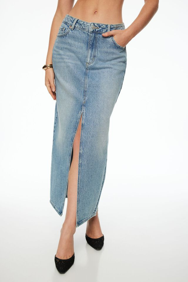 Denim Maxi Skirt$59.95 | Dynamite Clothing