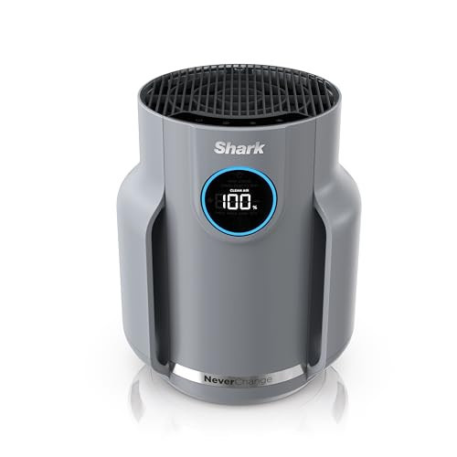 Shark Air Purifier for Home, NeverChange Compact Pro, for Bedroom, Nursery, Home Office, Dorm, HEPA-Exceeding Filter, Captures Pollutants, Pet Dander, Dust, Odor, Smoke, and More, HP071BRN, Winter Fog | Amazon (US)