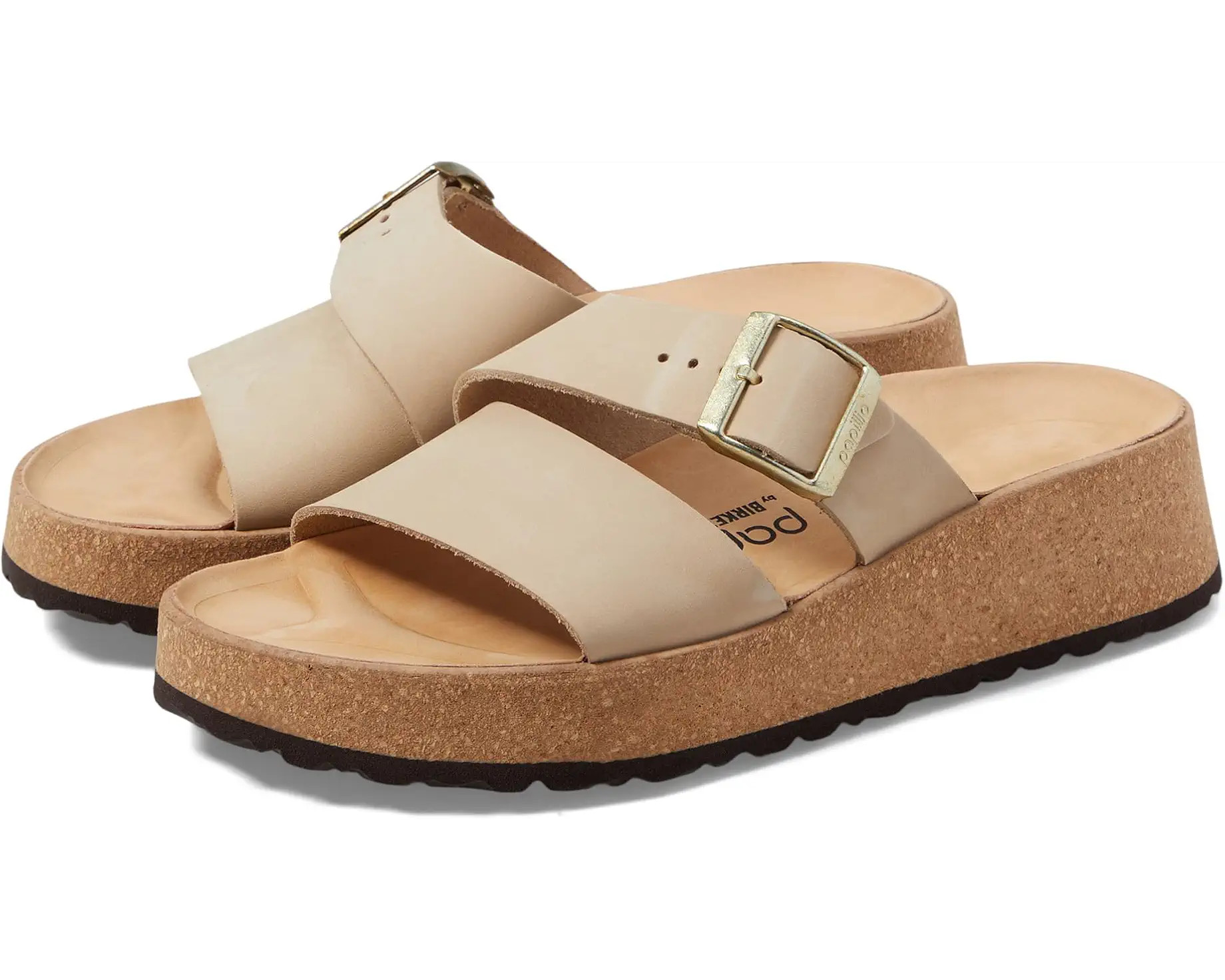 Women's Birkenstock Almina Platform Sandal - Nubuck | Zappos.com