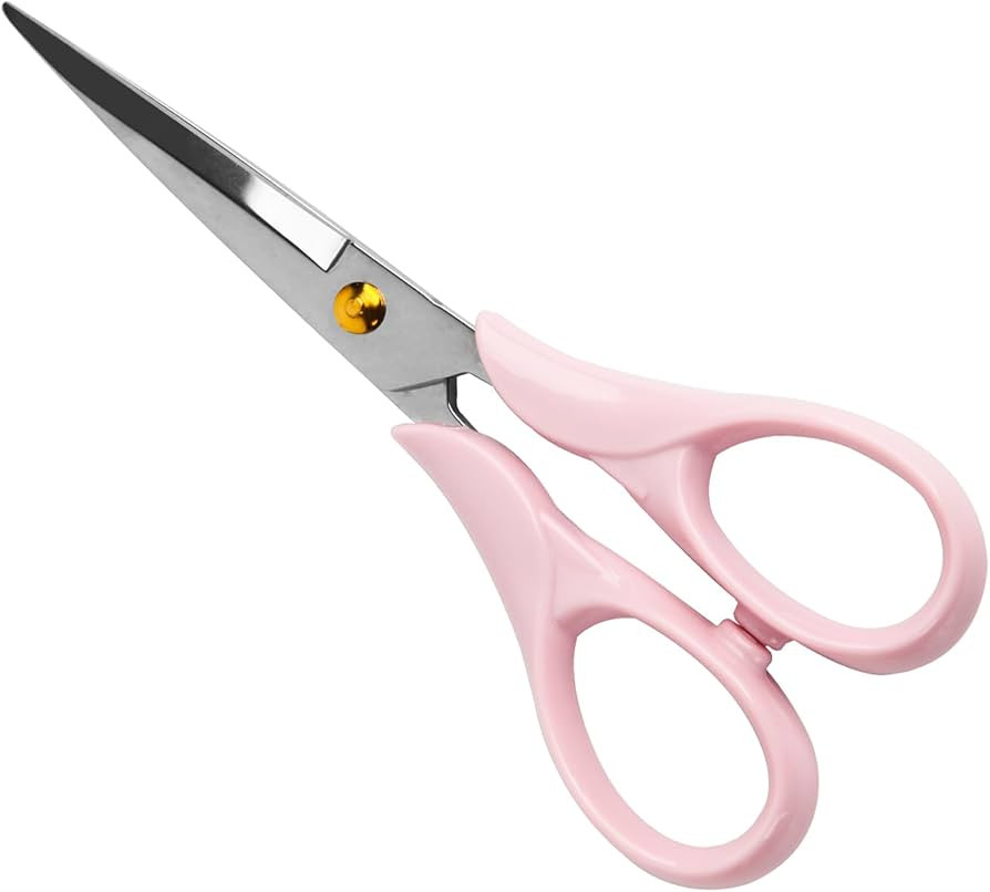Scissors Pink, Stainless Steel Blade with Acrylic Handle, Sharp Scissors for Office, All Purpose ... | Amazon (US)