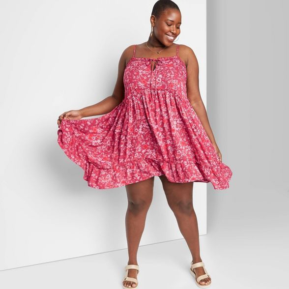 Women's Sleeveless Tie Front Breezy Dress - Wild Fable™ | Target