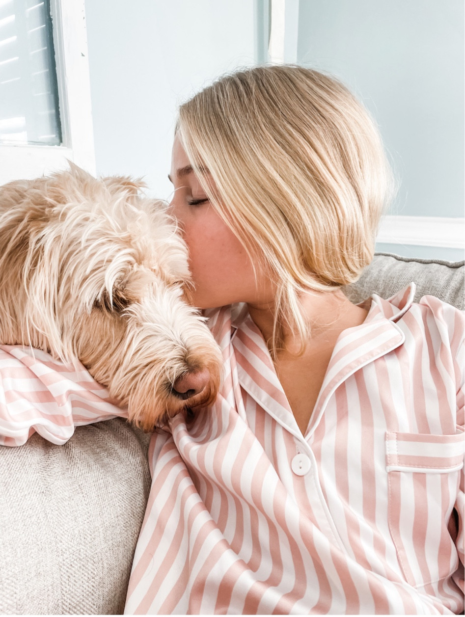 Our teen daughter loves these silk satin pajama set from Amazon - 40% OFF right now.

Long sleeve button down satin sleepwear.

Satin pajama set, pink and white stripe pajamas, P.J.’s. Long sleeve pajamas. Silk pant pajamas.

#LTKstyletip #LTKFind #LTKunder50