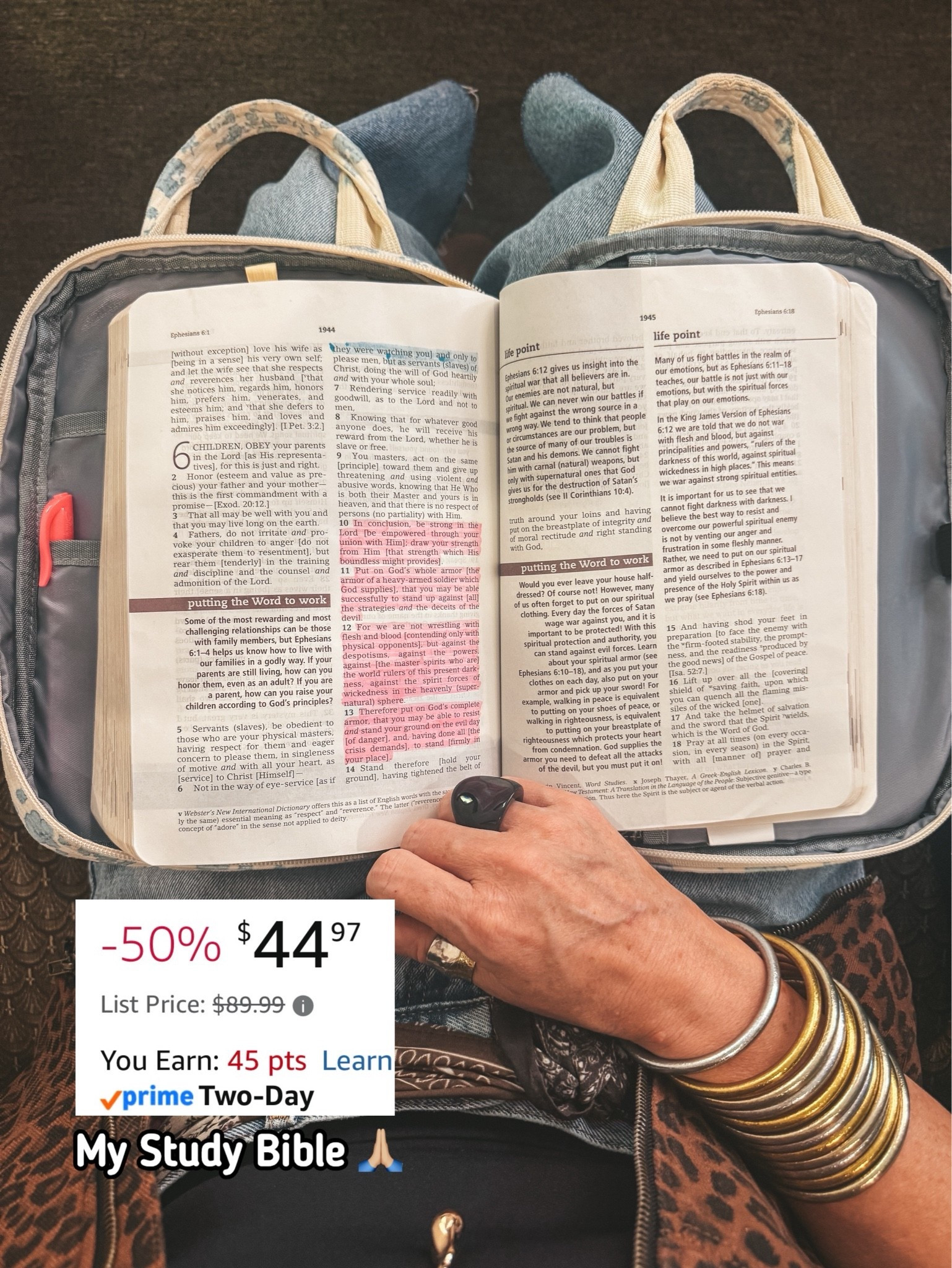 My study bible is on sale! ♥️